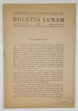 BIBLIOTECA ACADEMIEI ROMANE , BULETIN LUNAR , ANUL II , NR. 6 -12 , 1947