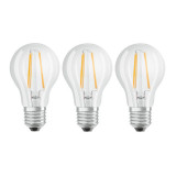 Cumpara ieftin Set Becuri LED Osram Base Filament A60, 7 W, 2700 K, 806 Lumeni, E27, 230 V, A++, 3 bucati