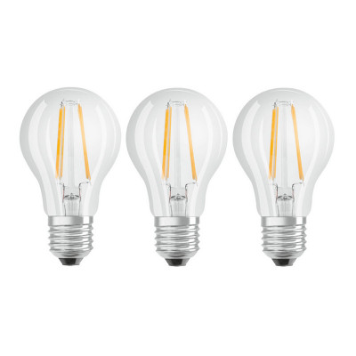Set Becuri LED Osram Base Filament A60, 7 W, 2700 K, 806 Lumeni, E27, 230 V, A++, 3 bucati foto