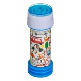 Sticlă cu baloane de săpun, Model Vehicule, Albastru, 30ml, CMCLASS