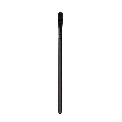 Pensula Plata de Machiaj, Cyrax, din Par Sintetic, pentru Detalii, 16 cm, Negru foto