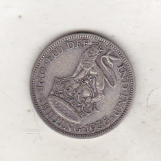 bnk mnd Anglia Marea Britanie 1 shilling 1936 , argint