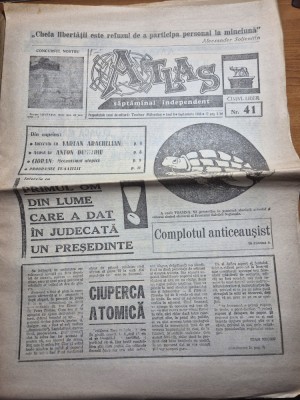 ziarul atlas septembrie 1990 foto