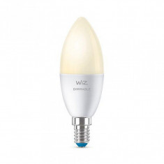 Bec LED Inteligent Philips Wiz, Wireless, Bluetooth, C37, 4.9 W, 470 Lumeni, 2700 K, A+, E14, dimabil foto