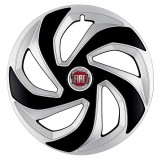 Set 4 capace roti Rex Gri-Negru R14 Compatibil Cu Fiat