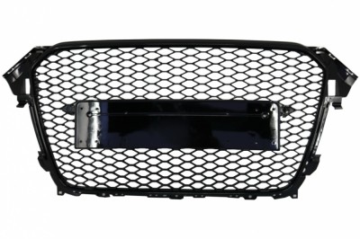Grila Centrala AUDI A4 B8 Facelift (2012-2015) RS Design Negru Lucios Performance AutoTuning foto