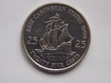 25 cents 1999 EAST CARRIBEAN STATES