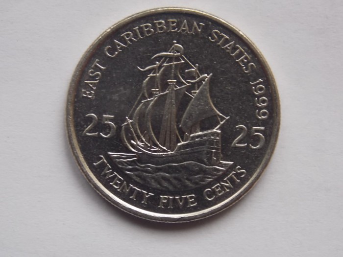 25 cents 1999 EAST CARRIBEAN STATES