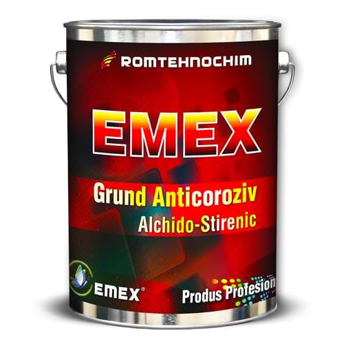 Grund Anticoroziv Alchido-Stirenic &ldquo;Emex&rdquo; - Gri - Bid. 5 Kg