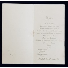 RESTAURANT CHATEAUBRIAND BOULEVARD , MENIU , 18 NOIEMBRIE , 1924