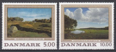 Danemarca 1992 - Picturi de Lundbye, Skovcaard, MNH foto