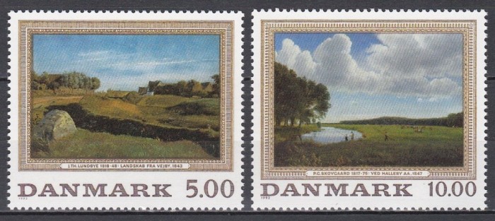 Danemarca 1992 - Picturi de Lundbye, Skovcaard, MNH