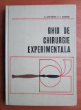 V. Capatana - Ghid de chirurgie experimentala (1976, editie cartonata)