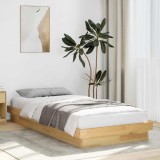 vidaXL Cadru pat fără saltea 90x200 cm lemn masiv de stejar