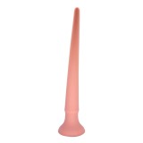 Dildo Anal Spear cu Ventuza, Silicon Lichid, Natural, 29 cm