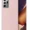 Huse silicon antisoc cu microfibra interior Samsung Note 20 Ultra , Roz