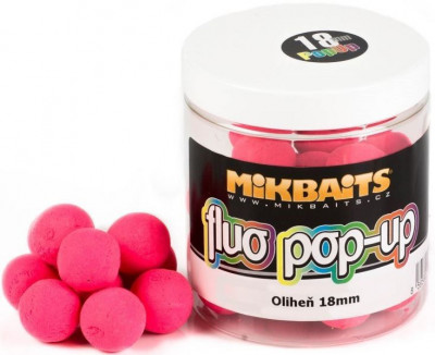 Mikbaits Fluo Pop-up Boilies Caracatiță 250ml 18mm foto