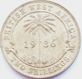2302 Africa Britanica de Vest 2 Shillings 1936 George V km 13