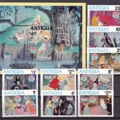 Antigua 1980 Disney MI 597-605 + bl.52 MNH w69