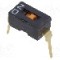 Intrerupator DIP, 2 pozitii, montare THT, 1 sectiuni, OMRON OCB - A6T1102