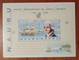 NAURU-&#039;&#039;200 ANIV. de la primul contact cu navigatori europeni&#039;&#039; -colita&#039;&#039;.-MNH NESTAMP. -vezi scan