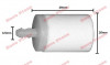 Filtru benzina drujba Husqvarna 4.5mm, Oem