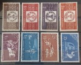 Romania 1958 - Centenarul marcii postale romanesti,dant.si ned.(doua poze) MNH