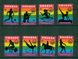 Rwanda 1976 - Jocurile Olimpice, sport, serie neuzata