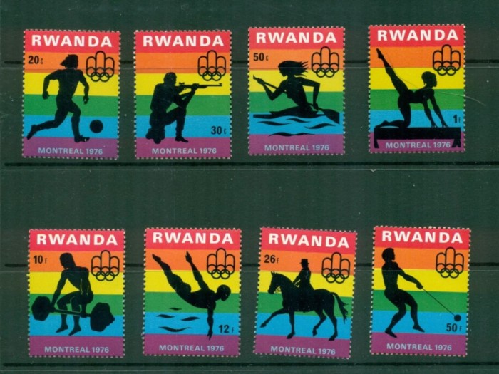 Rwanda 1976 - Jocurile Olimpice, sport, serie neuzata