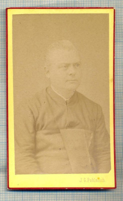 AB FOTO CABINET 44 - BARBAT(PREOT-PASTOR?) -,,J.G.POHLNISCH&amp;quot; MALER &amp;amp; FOTOGRAF foto