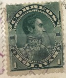 Timbre America Interbelica TMB1AMC Bolivia 1 bolivar