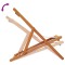 Scaune pliante 2 buc. Material crem - 8