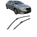 Cumpara ieftin Set stergatoare SKODA SUPERB II (3T4) 2008-2015, parbriz, Valeo Silencio Xtrm