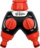 Racord Y Robinet YATO, 3/4&quot; si 1&quot;, Distribuitor Furtun Gradina, Conector Dublu, Debit Reglabil