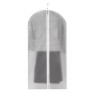 Husa de Depozitare cu Fermoar, Flippy, pentru Haine, de Protectie, pentru Voiaj, Netesut, Rezistent la Praf, 60x120 cm, Transparent-Alb