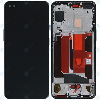 OnePlus Nord (AC2001 AC2003) Capacul frontal al modulului de afișare + LCD + digitizer onix gri