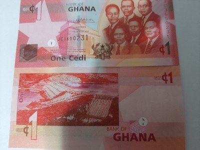 Ghana 1 Cedi 2017 UNC foto