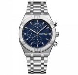 Ceas de mana barbatesc Raksa Duke Elegant Fashion Business Mecanic Argintiu Albastru