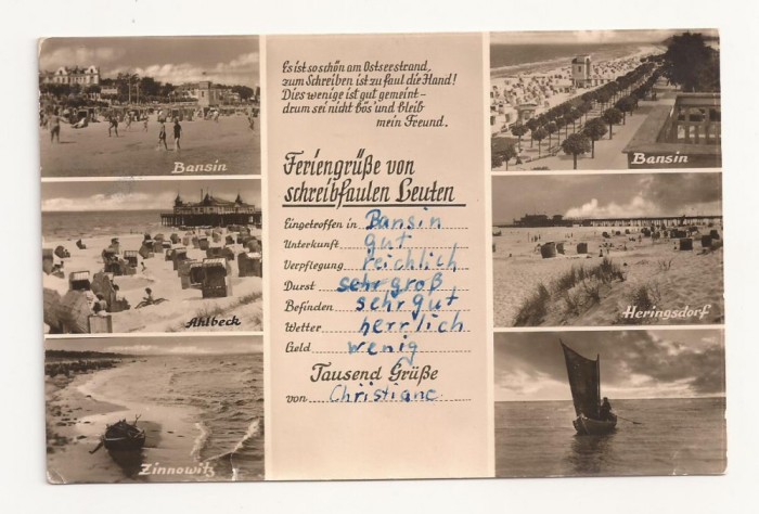 SG8 - Carte Postala - Germania, Bansin, Circulata
