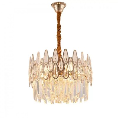 Candelabru Cristal 3x E14 Auriu , Colson foto
