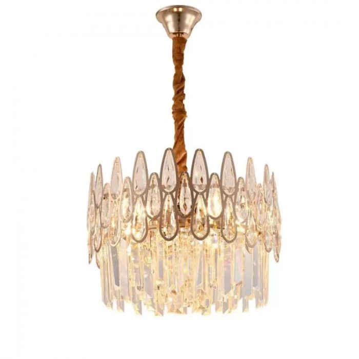 Candelabru Cristal 3x E14 Auriu , Colson