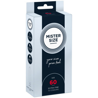 Prezervative - Mister Size Prezervative de Marimea Perfecta Latime 60 mm pentru Placere si Siguranta 10 bucati foto