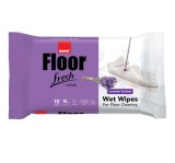 Lavete umede pentru pardoseli Sano Floor Lavender, 10 buc, 70x40cm