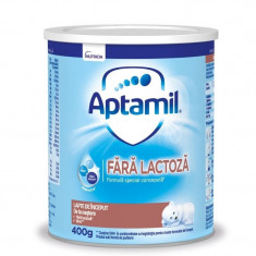 Lapte praf Aptamil Fara lactoza, 400g, de la nastere 0luni+