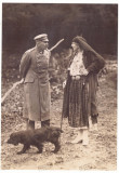 280 - Regina MARIA, MARY &amp; Polish Head PILSUDSKI - old PHOTO ( 19/13 cm ) - 1922, Romania 1900 - 1950, Sepia, Monarhie