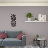 Homemania Decor de perete Pineapple, negru, 22x55 cm, oțel