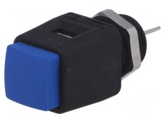 Clemă de laborator albastră 16A 70VDC nichelată