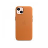 Husa Original iPhone 13 Apple Leather, MagSafe, Golden Brown