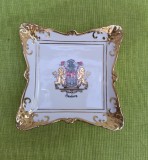 Portelan Bavaria Kronach, tablou lucrat manual blazonul orasului Hamburg