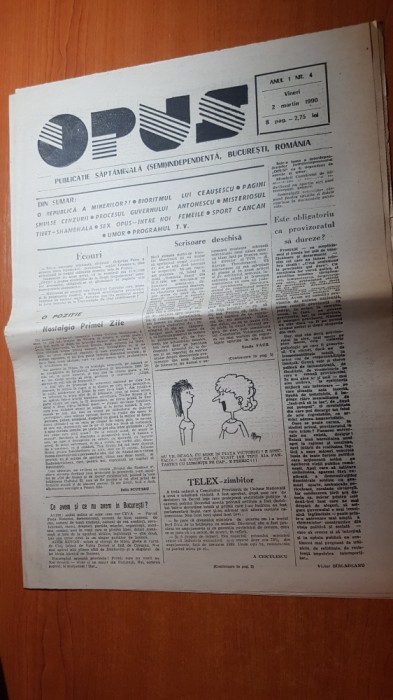 opus 2 martie 1990-elena lupescu,bioritmul lui ceausescu in perioada 15-25 dec.